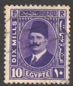Egypt Scott 137, 1927 King Faud 10m used