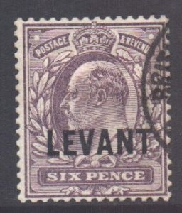 Levant (British) Scott 23 - SG L9, 1905 Edward VII 6d used