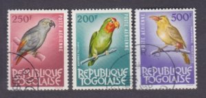 1964 Togo 404-406 used Birds 18,00 €