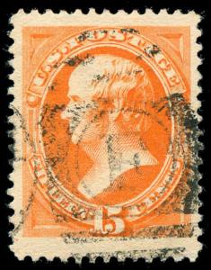 momen: US Stamps #189 Used XF Jumbo