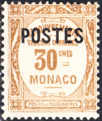 Monaco  #136  MH   PNOB