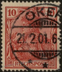 Germany Reich Germania Mi56c 10pf Reichspost Expertized Jaeschke BPP 103914