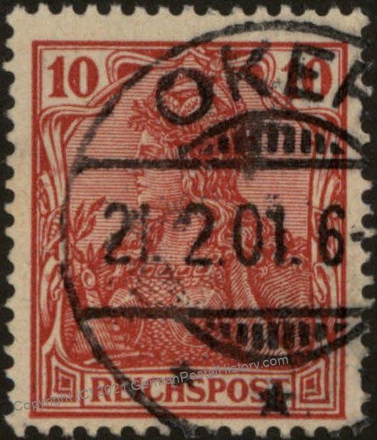 Germany Reich Germania Mi56c 10pf Reichspost Expertized Jaeschke BPP 103914