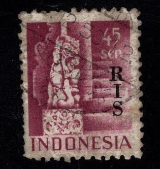 Republic of Indonesia Scott 349 Used RIS overprint