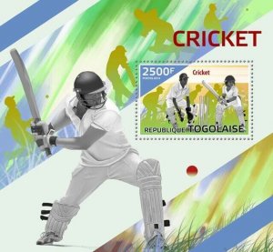 2014 TOGO MNH. CRICKET    |  Y&T Code: 877  |  Michel Code: 6075 / Bl.1035