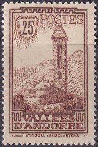 Andorra French 1932 Sc 30 MNH**