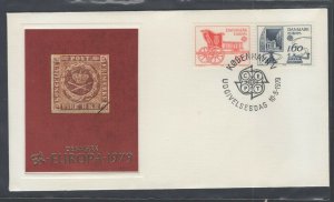 Denmark #651-52 (1979 Europa) on unaddressed Fleetwood FDC