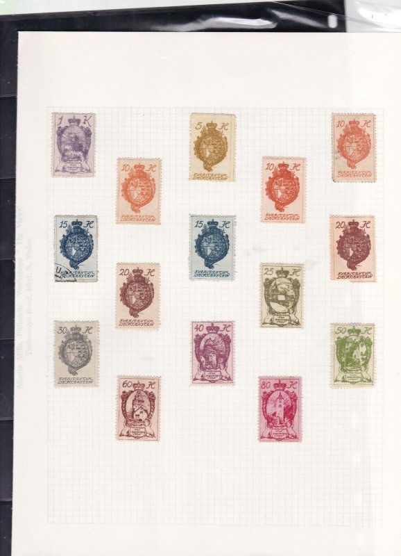 liechtenstein stamps page ref 16876