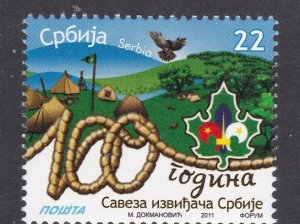 Serbia, Fauna, Birds, Scouting / MNH / 2011