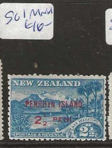 PENRHYN ISLANDS SG1  ON NZ  2 1/2D  MNH      P1230B H