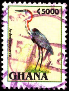 Ghana #1840, Incomplete Set, High Value, 1995, Birds, Used