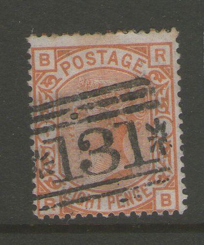 GB 1876 Queen Victoria SG 156 PL1 FU