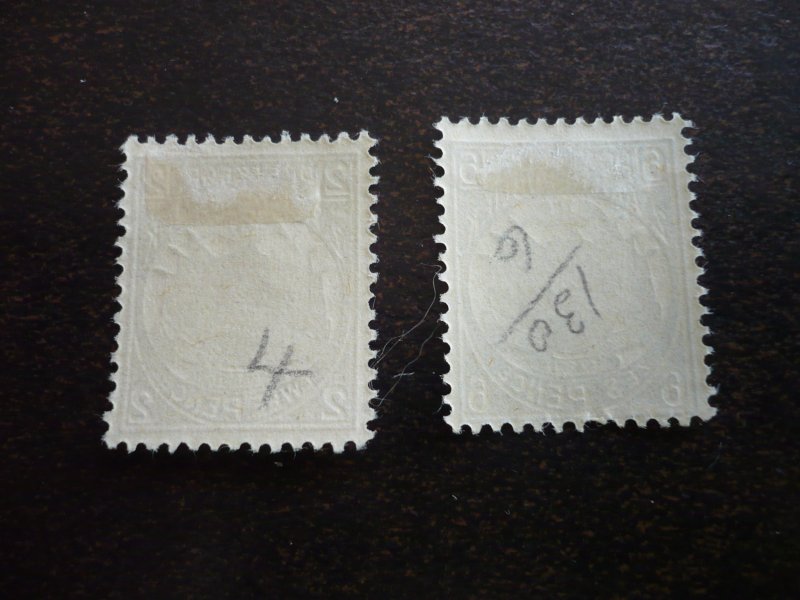 Stamps - Transvaal - Scott# 125, 130 - Mint Hinged Partial Set of 2 Stamps