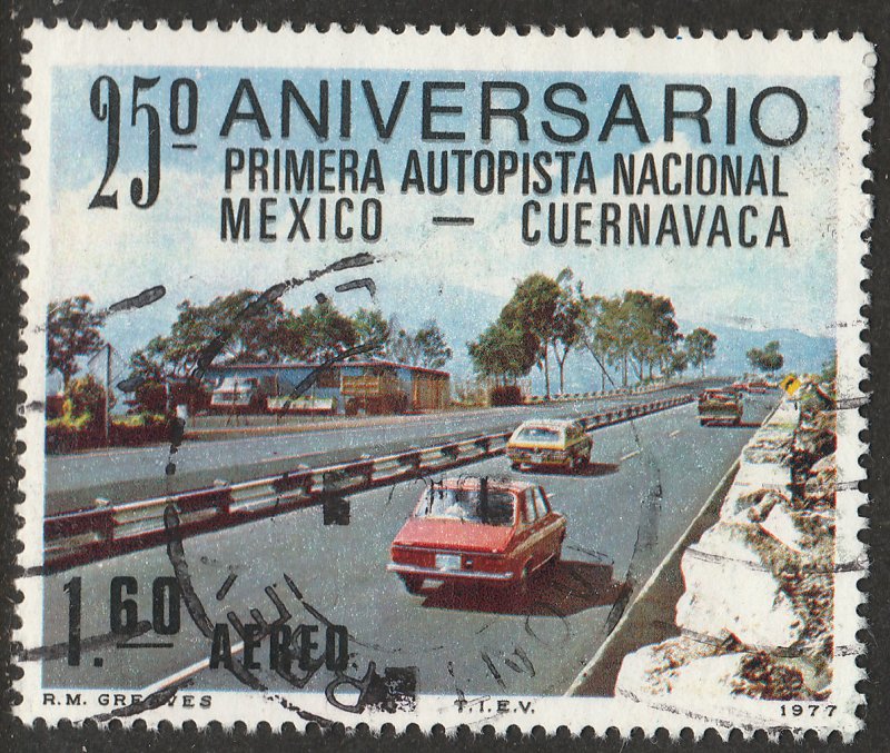 MEXICO C544 25th Anniversary of 1st National SuperHighway USED VF. (824)