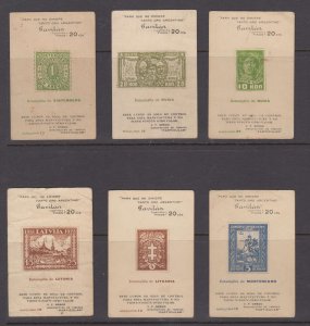EUROPE 1930 TOBACCO BETTER GROUP OF 13 CIGARS SOUVENIR CARDS RUSSIA, LITHUANIA +