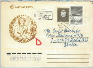 69046 - RUSSIA / LATVIA - POSTAL HISTORY - Mix franking on COVER to ITALY - 1991-