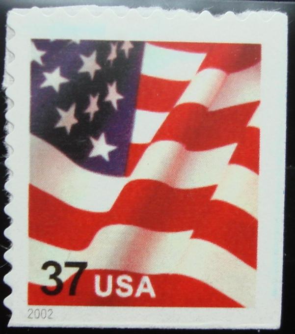 US #3636 MNH Booklet Single, American Flag, SCV $.75 