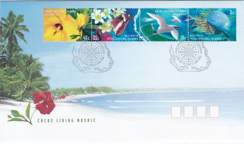 Cocos Islands # 331, Flora & Fauna of the Cocos Islands, First Day Covers