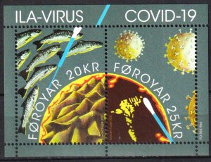 Faroe Islands 2021 ILA and COVID-19 Viruses Pandemic S/S MNH