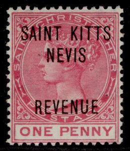 ST KITTS-NEVIS - St Christopher QV SG R3, 1d rose, M MINT.