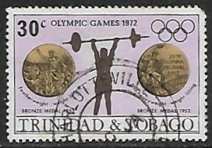 Trinidad & Tobago # 225 - Weight Lifting, Olympics - used.....{KBl13}