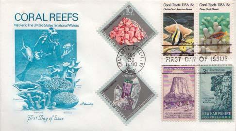 United States, First Day Cover, Marine Life