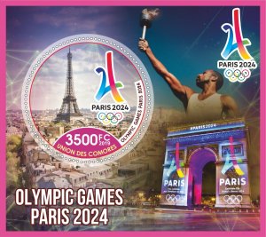 Stamps. Olympic games  2024 in Paris 2019 6 sheets perforated