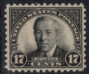 U.S. Scott #697 Wilson 17-Cent Stamp - Mint Single