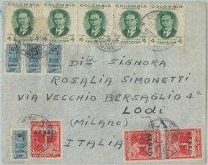 81570 - COLOMBIA - Postal History - Airmail COVER to ITALY  1953