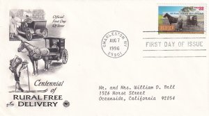 1996, Centennial Rural Free Delivery, Art Craft/PCS, FDC (E12725)