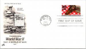 FDC 1991 SC #2559 Artcraft, Civil Defense - Phoenix AZ - Single - J2682