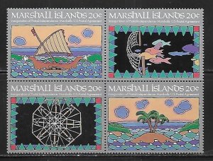 Marshall Islands 34a 1984 Postal Service Block NH