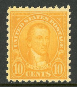 USA 1925 Fourth Bureau 10¢ Monroe Perf 10 Scott 591 MNH G235