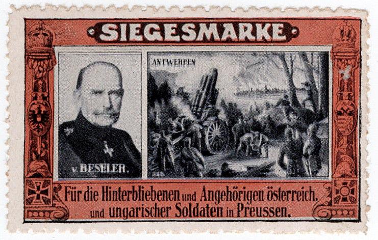 (I.B-CK) Germany (Great War) Cinderella : Siegesmarke (Beseler)