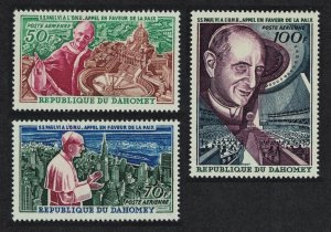 Dahomey Pope Paul's Visit to UN 3v 1966 MNH SG#254-256 MI#282-284