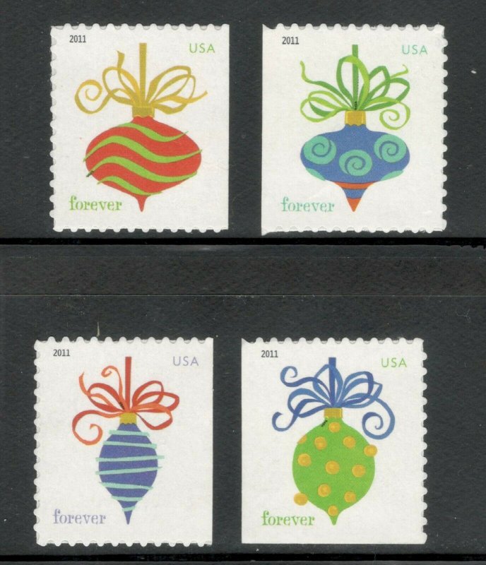 4579-82 Holiday Baubles ATM Set Of 4 Mint/nh FREE SHIPPING