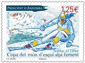 Scott #756 Womens Alpine Skiing MNH