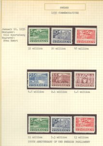 Sweden #239-247  Single (Complete Set)