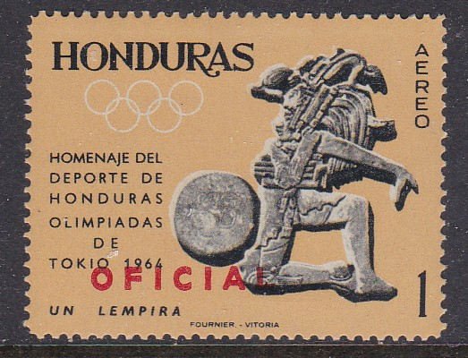 Honduras #CO117 single F-VF Mint NH ** Tokyo Summer Olympics