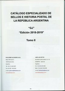 ARGENTINA SPECIALIZED CATALOGUE GOTTIG JALIL 2018 2 VOLUMES A MUST AS SHOWN