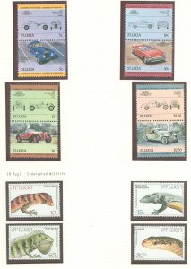 St. Lucia #653/664 Mint (NH) Single (Complete Set) (Fauna)