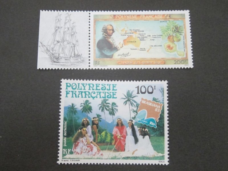 French Polynesia 1983 Sc C199,C200 2 sets MNH