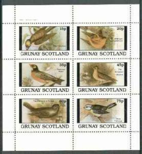 Grunay 1982 Birds #07 (Goldfinch, Skylark, Robin etc) per...