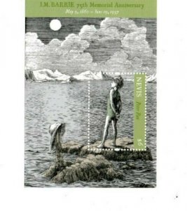 Nevis - 2012 - J.M. Barrie Peter Pan - Souvenir Sheet  - MNH
