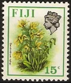 Fiji -1973 Flowers definitive 15c (sideways w/m) MNH #313a  