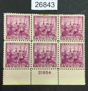 US STAMPS #836 MINT OG NH PLATE BLOCK  LOT #26843