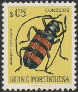 Portuguese Guinea #281 1953 Long-horned Borer Beetle UNUSED-VF-OG-H