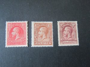 Jamaica 1929 Sc 103-5 set MH