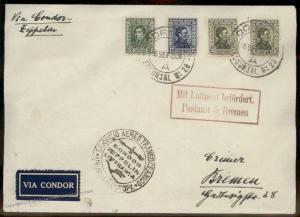 Uruguay 1934 Germany Graf Zeppelin 8th SAF Si275C Cover South America Flow 91398