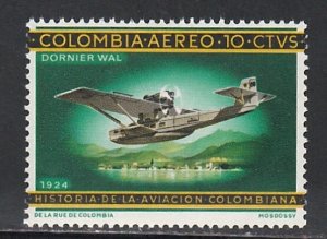 Colombia # C472, Dornier Wal, Airplane, Mint NH